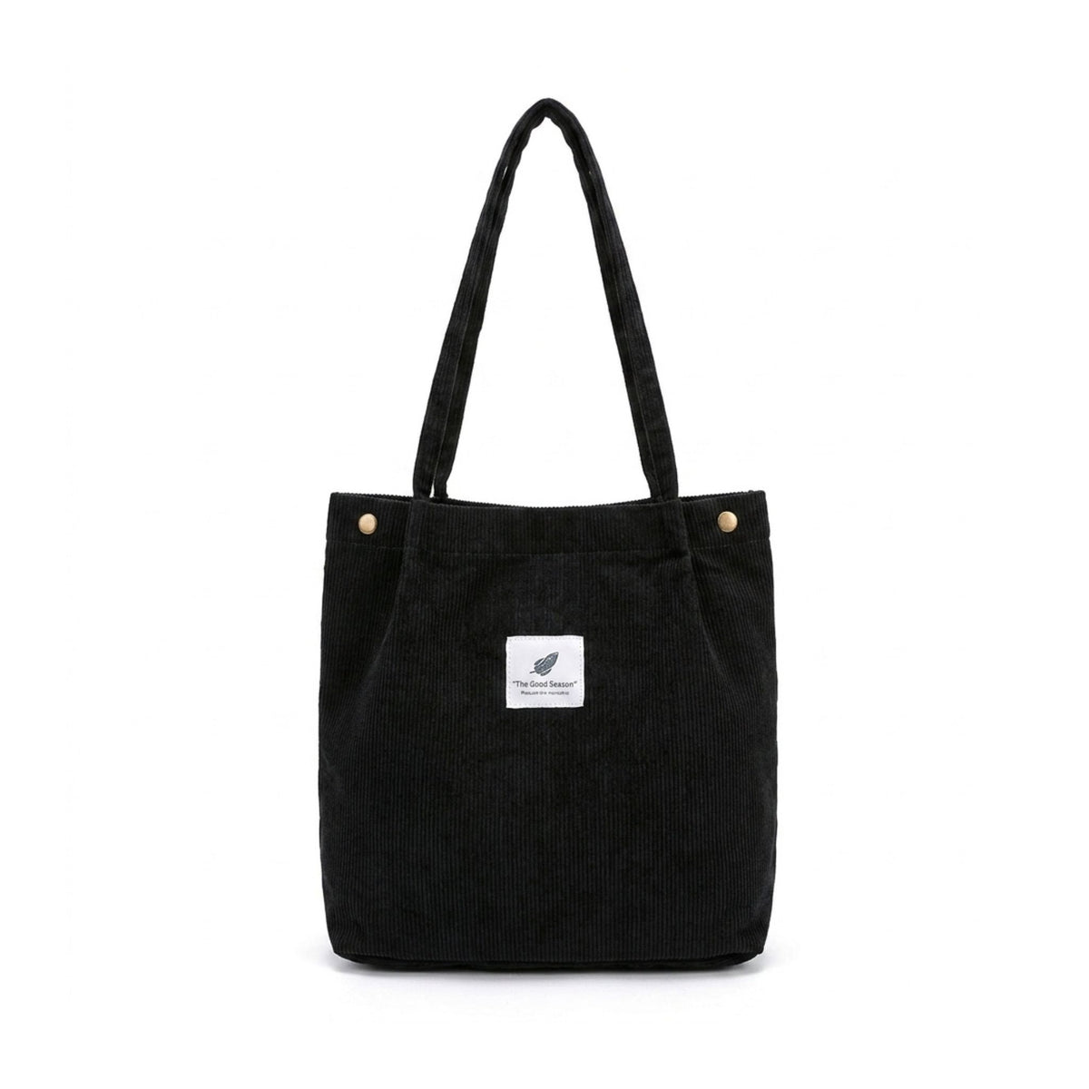 Large Capacity Solid Color Corduroy Handbag for Women's