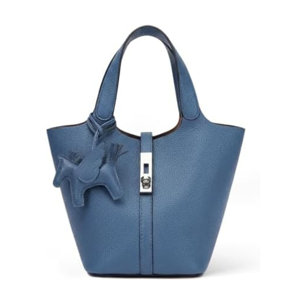 Vegan Leather Bucket Handbag & Shoulder Purse for Women's
