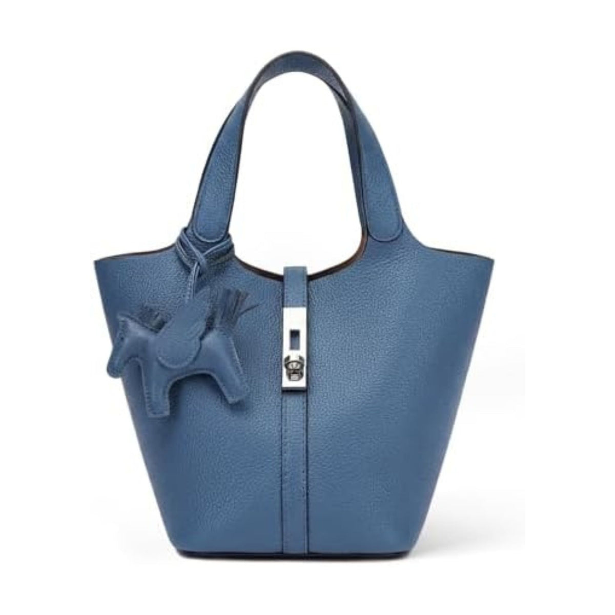 Vegan Leather Bucket Handbag & Shoulder Purse for Women's