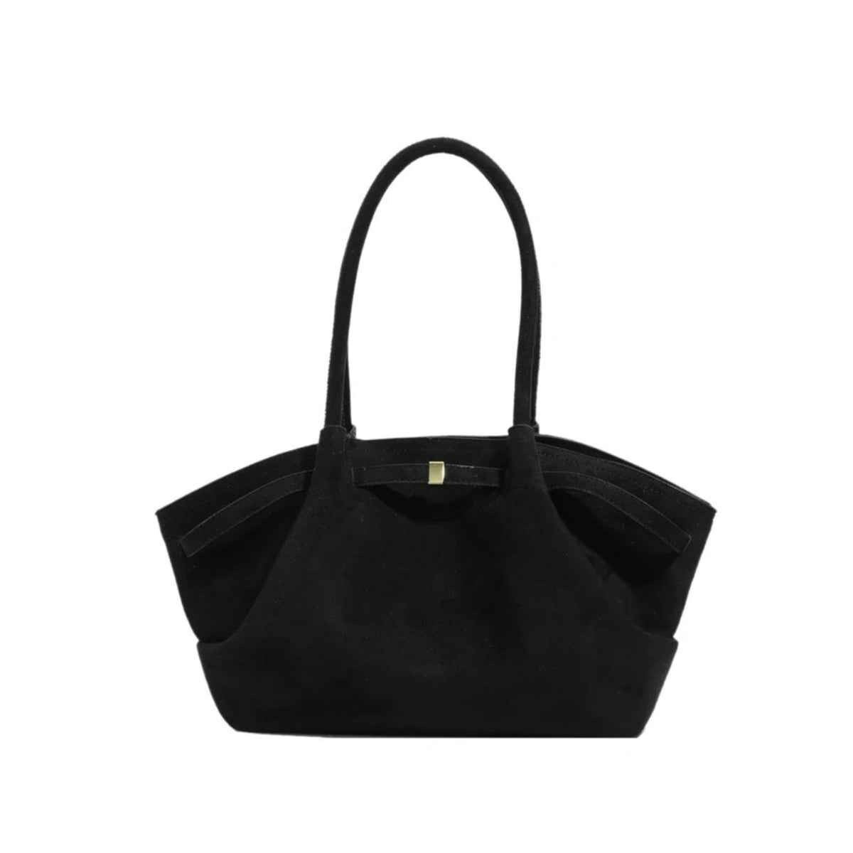 Vintage Suede Underarm Bag & Solid Color Satchel for Women's