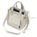 Small Canvas Crossbody Tote Bag & Shoulder Purse for Women's