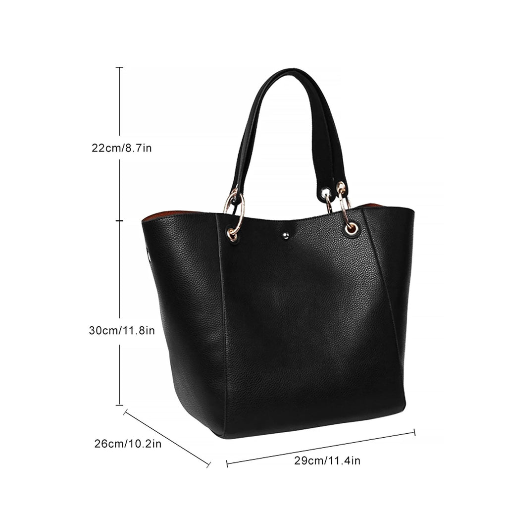 Pahajim Waterproof PU Leather Large Tote Bag for Women