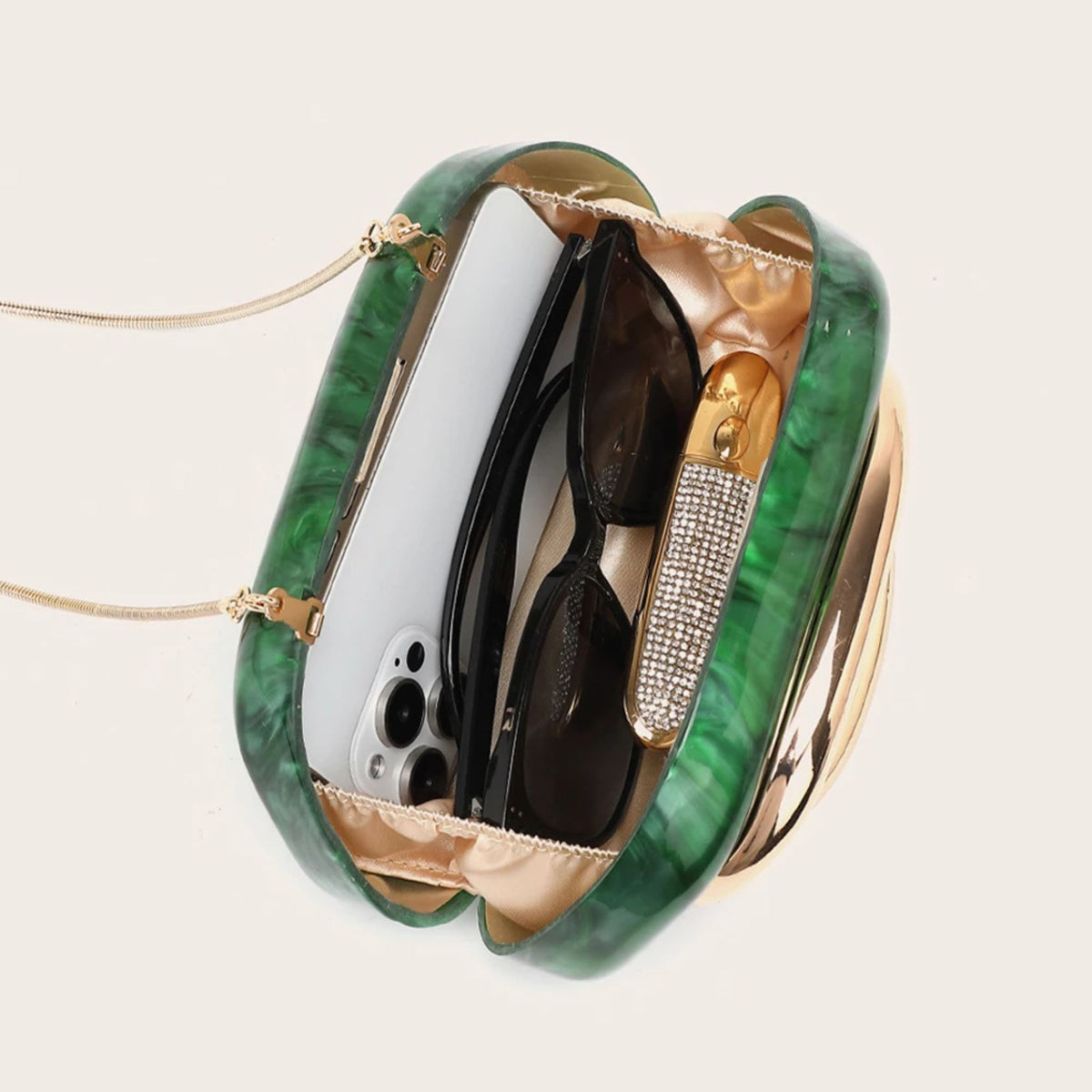 Vintage Luxury Evening Banquet Clutch & Crossbody Bag For Women's