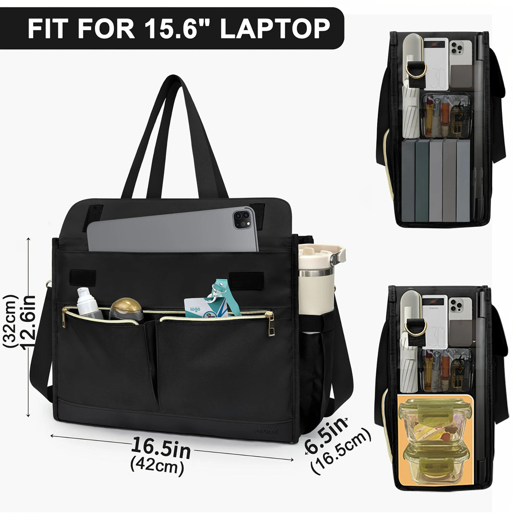 2-in-1 Oxford Fabric Laptop Compartment & Lunch Bag for Office