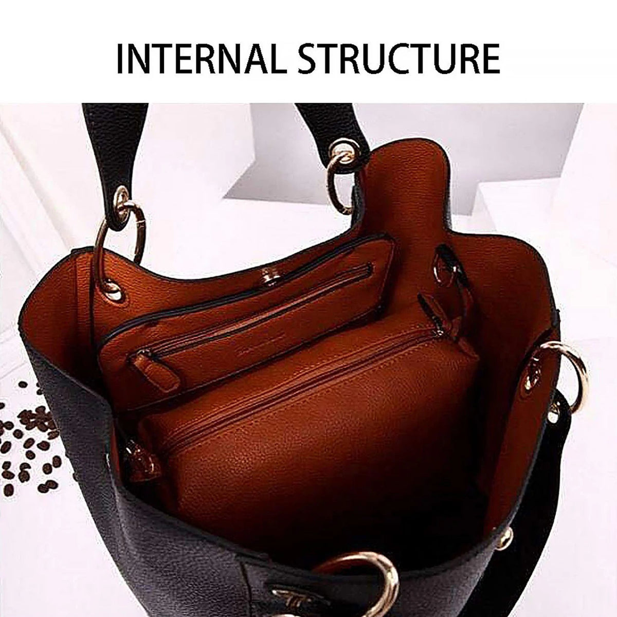 Pahajim Waterproof PU Leather Large Tote Bag for Women