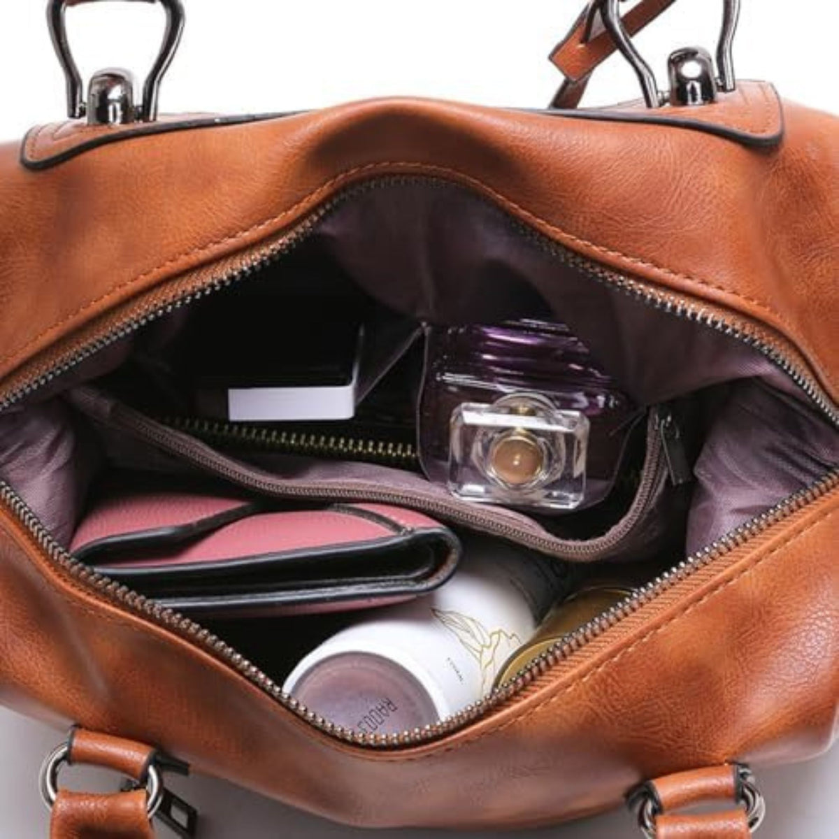 Women's PU Leather Top-Handle Handbag & Shoulder Bag