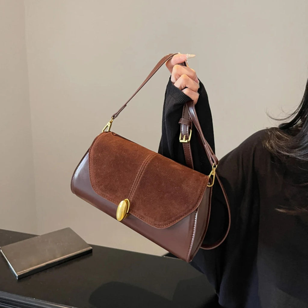 Retro PU Leather Small Tote & Commuting Bag for Women's
