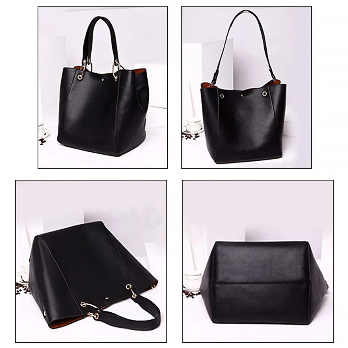 Pahajim Waterproof PU Leather Large Tote Bag for Women