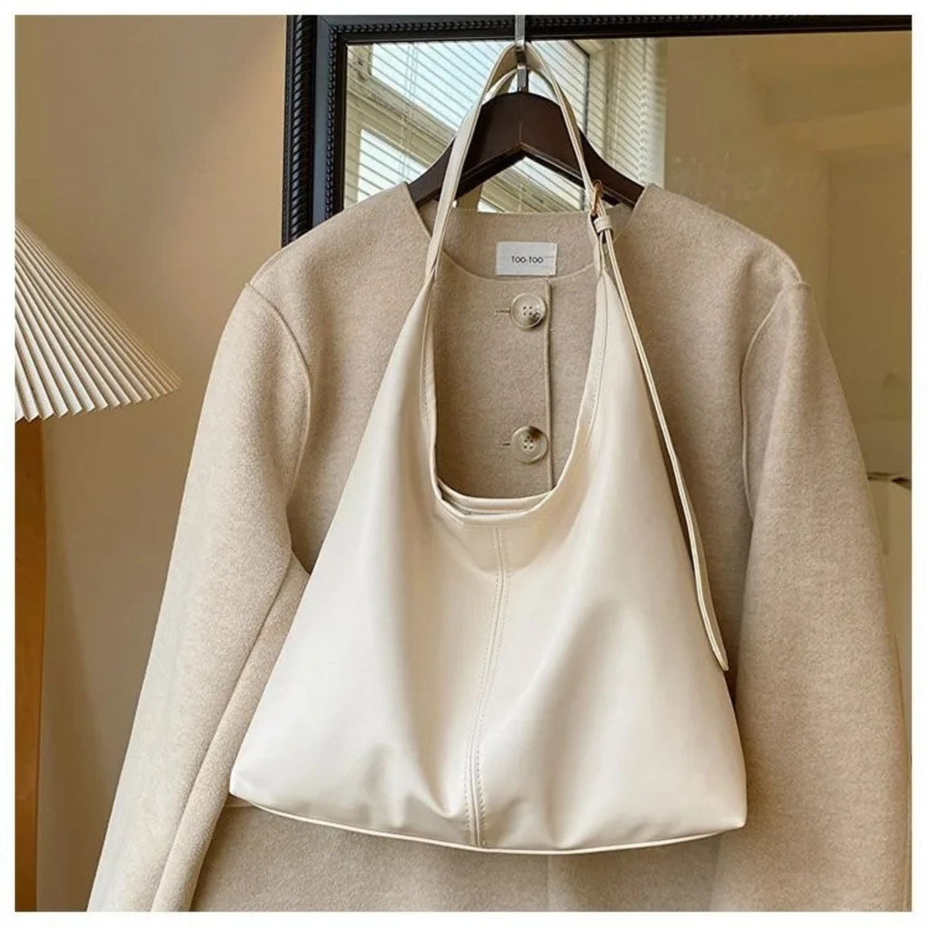 HOMEFISH Fashion PU Leather Large Tote Bag for Women's