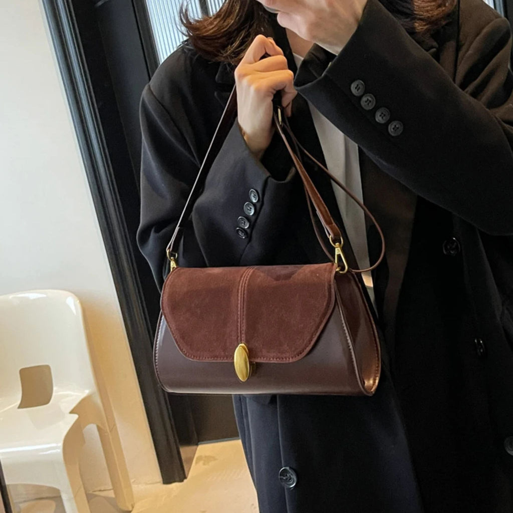 Retro PU Leather Small Tote & Commuting Bag for Women's
