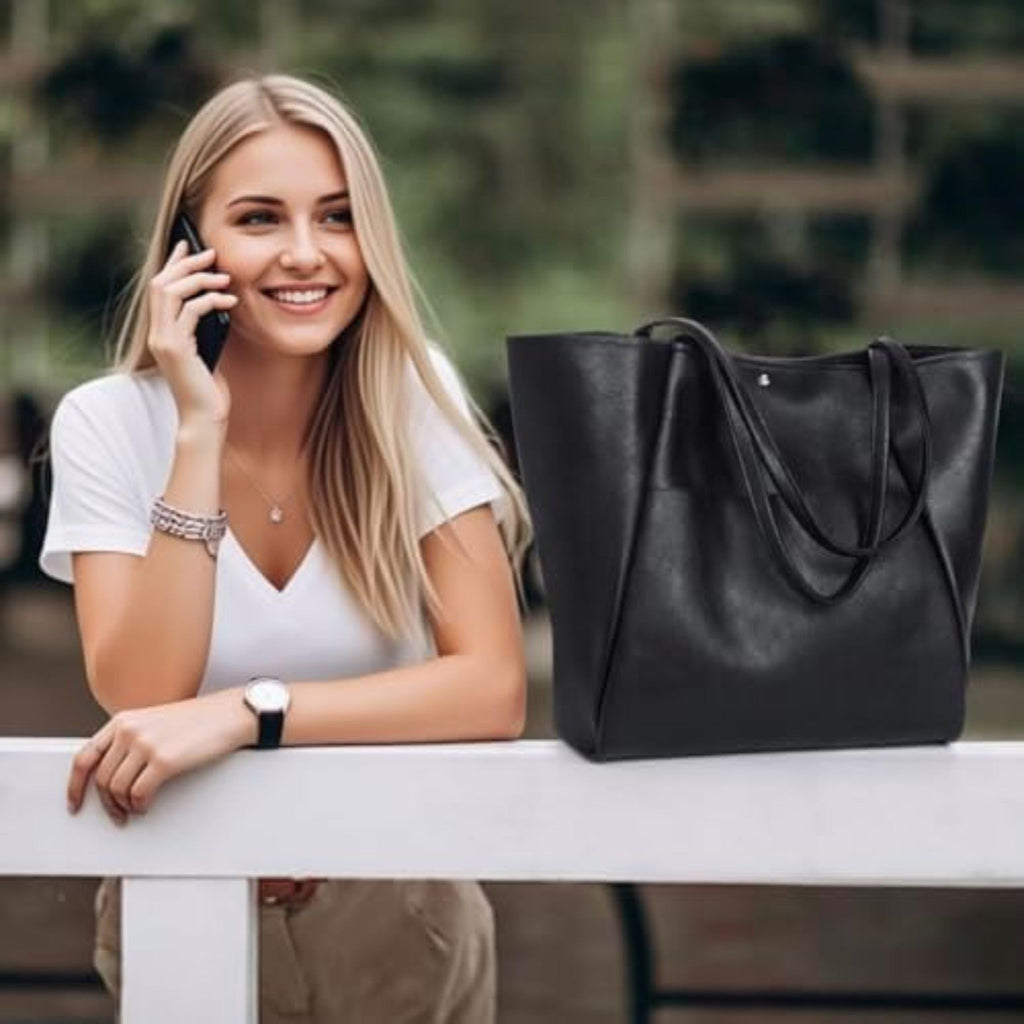 Large 25L Vegan Leather Travel Tote & Weekender Purse