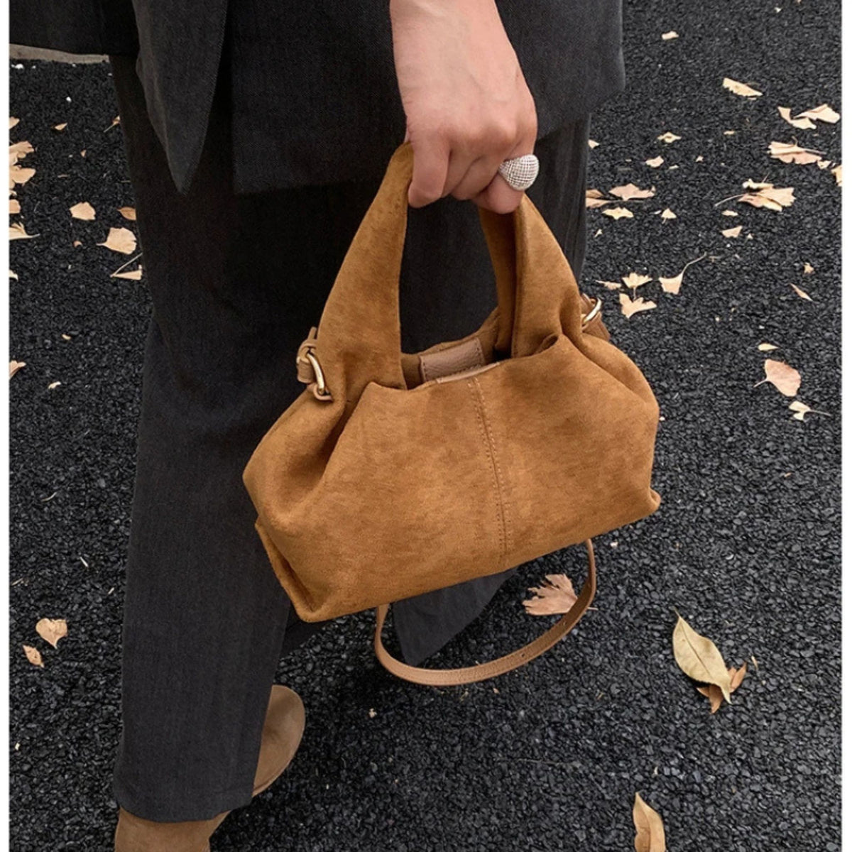 French Cloud Dumpling Bag – Frosted Fashion Handbag & Crossbody