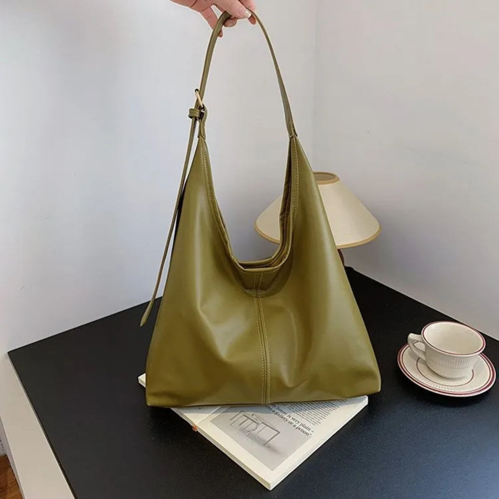 HOMEFISH Fashion PU Leather Large Tote Bag for Women's