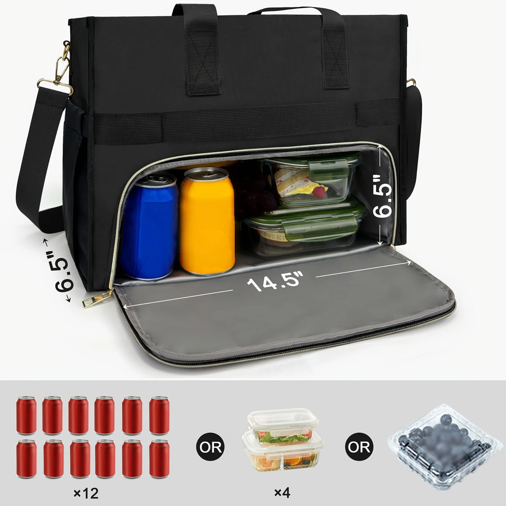 2-in-1 Oxford Fabric Laptop Compartment & Lunch Bag for Office
