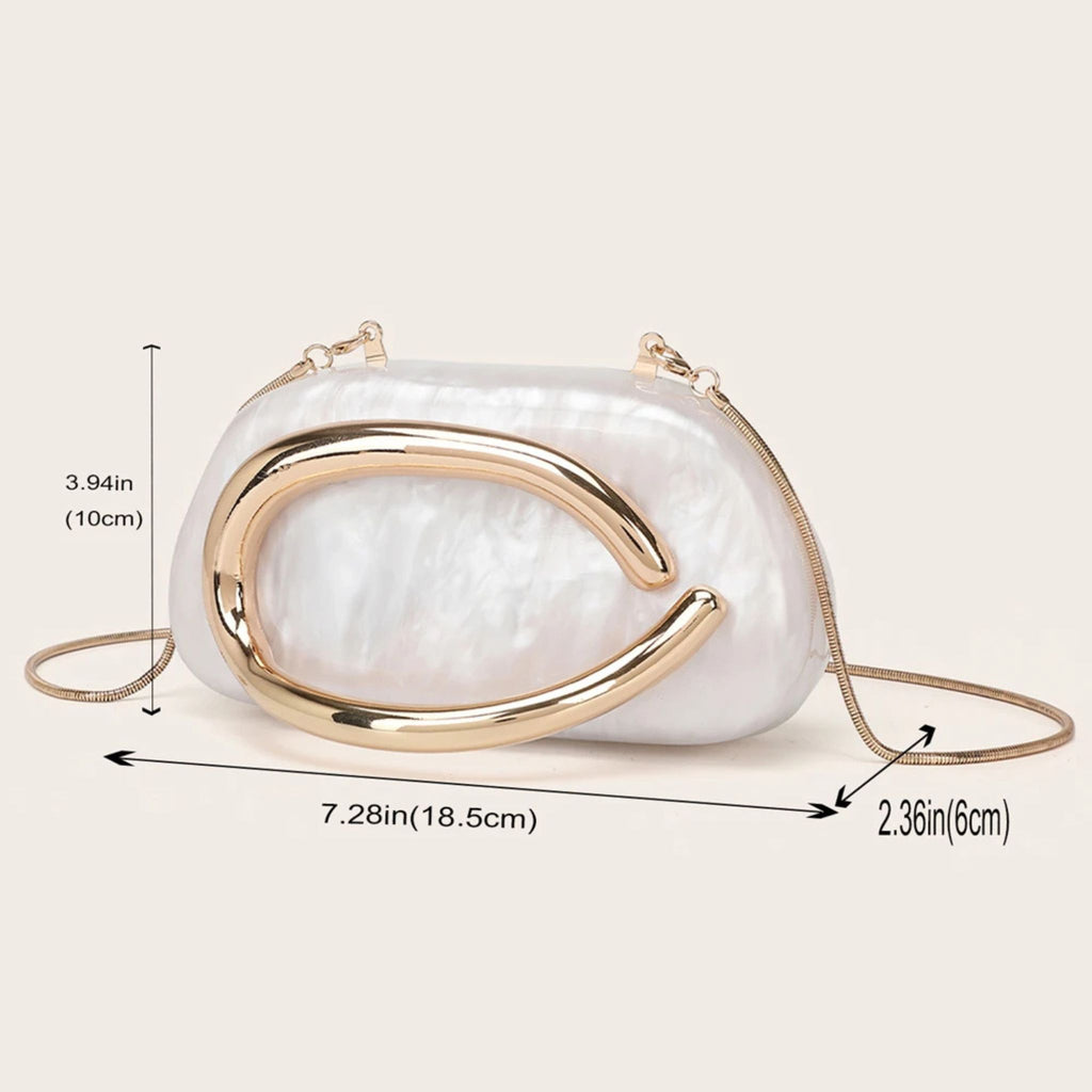 Vintage Luxury Evening Banquet Clutch & Crossbody Bag For Women's