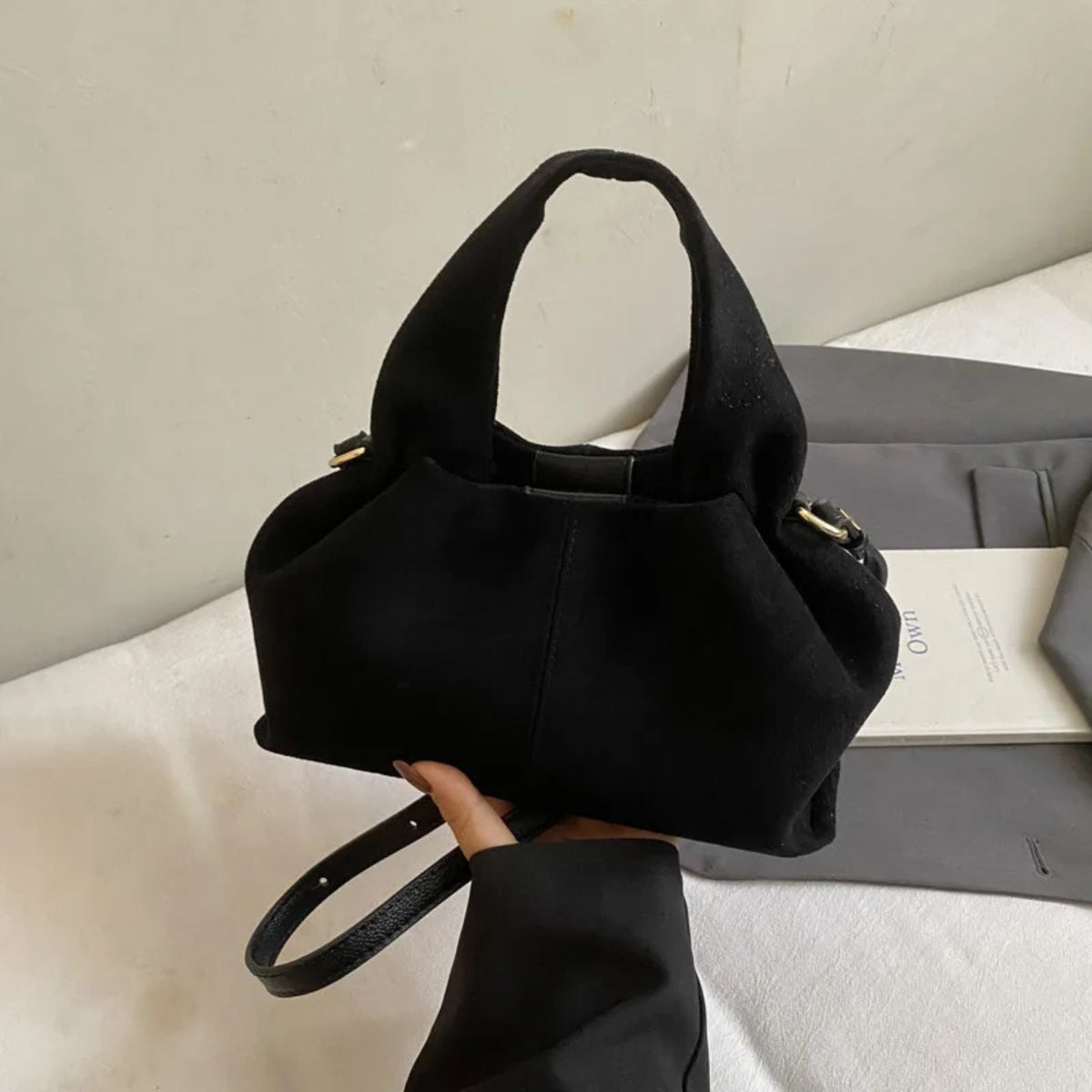 French Cloud Dumpling Bag – Frosted Fashion Handbag & Crossbody