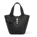Vegan Leather Bucket Handbag & Shoulder Purse for Women's