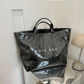 Women's Clear PVC DuPont Paper Handbag for Commuting