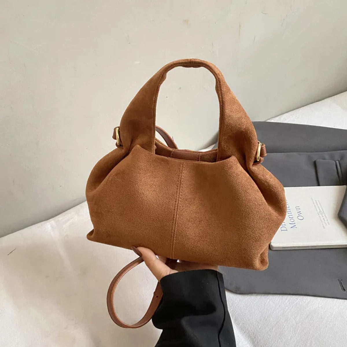 French Cloud Dumpling Bag – Frosted Fashion Handbag & Crossbody