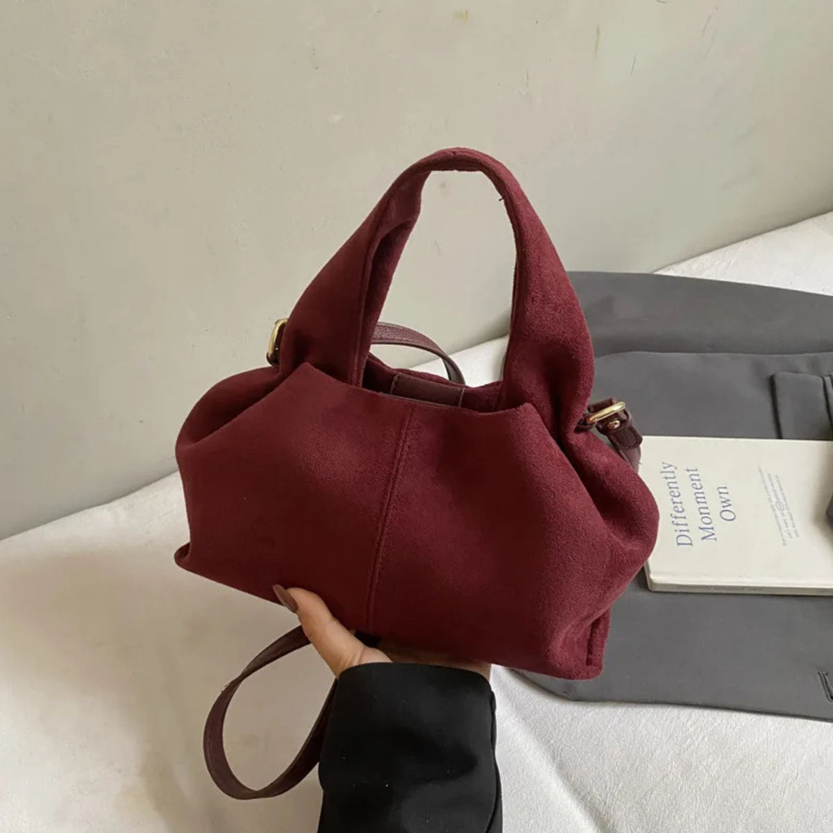 French Cloud Dumpling Bag – Frosted Fashion Handbag & Crossbody