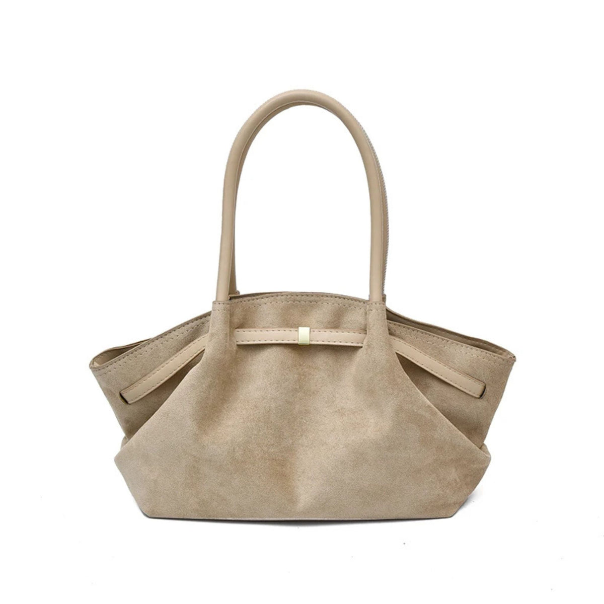 Vintage Suede Underarm Bag & Solid Color Satchel for Women's